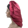 Yeni Stil Bayanlar Ipek Güzellik Saç Bandı Duş Geniş Ağız Kaz Duş Kapağı Afrika Stil Katı Renk Gevşek Rahat Gece Şapka