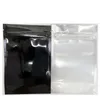 Multi-functie Zwart Clear Resealable Mylar Bag Voedsel Verpakking Stand-up Pouch Plastic Zip Tassen Geurbestendige tas voor droog kruid