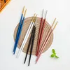 Chopsticks 1 Par Japansk Alloy Non-Slip Sushi Sticks Kinesisk present Reusable Porslin Dinning Chop Stick