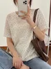 Summer Stylish Polka Dots Women T-shirts Elegant O-neck Short Sleeve Loose Female Pullovers Tees 210529