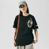 Aolamegs Oversized Men T-Shirt Japanese Geisha Dragon Print T Shirts Casual Anime Tshirt Cotton Summer Streetwear Men's clothing 210629