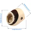 Pet Dog Puppy Cat Warm Bed House Plush Cozy Nest Mat Pad Pet House Bed Sofa Warm Sleeping Bed Kennel Home Matscama redonda perro 211009