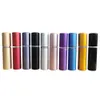 5 ml Mini nachfüllbare Parfümzerstäuberflasche Partybevorzugung Metallschale Alkoholsprühflaschen Leerer kosmetischer Flüssigkeitsbehälter Glasliner Tragbare Reise JY0793