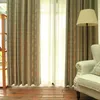 Lyxig elegant geometrisk modern gardin för vardagsrum kök draperier mörkare silke gyllene fönsterbehandlingar enkel panel LJ201224