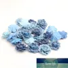 Savica 8pcs 5.5cm Denim Fabric Artificial Flowers For Garment Headdress Decor DIY Scrapbook Crafts Flores Accessories LX0071