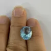 Oval Cut 97mm Natural Topaz Sky Blue Topaz Gemstone Loose Stone 2.1 Carats God kvalitet ädelsten för smycken H1015