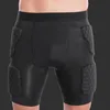 Men Honeycomb Knie Pads Anti-Collision Vest T-shirt Short Set Quick Dry T-T-shirt Tops Trous Apparel Sportswear voor trainingsvoetbal Trainn