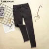 Женские джинсовые джинсовые брюки Черные женщины Донна растяжение дно Feminino Skinny для женщин брюк плюс размер 210608