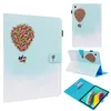 Drucken Leder Brieftasche Flip Hüllen für iPad Pro 11 Air4 10,9 10,2 10,5 Samsung T860 T510 T720 P205 P580 Schmetterling Blume Eiffelturm Lächeln ID Karte Folio Cover