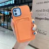 Two-in-one liquid TPU plus PC thickened cell phone cases anti-drop phone Case for iPhone 11 12 Pro Max mini 7P 8P X XS XR card can be inserted