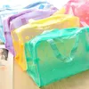 Travel Portable Transparent Cosmetic Bag Waterproof Makeup Bag Wash Bag Fashion Floral Cosmetic Storage Bags Organizer Bags RRE13256