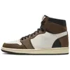 Authentiek Fragment 1 Low OG Reverse Mocha Outdoorschoenen Zwart Phantom WMNS Olive High OG University Blue Sportschoenen met doos