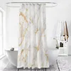 Shower Curtains Printed Gold Marble Curtain Pattern Polyester Waterproof Hanging Bathroom Home Decor