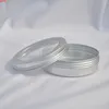 100g 100ml argent vide rond en aluminium boîtes de conserve bouteille avec couvercles de fenêtre boîte de lucarne crème thé pot de haute qualité