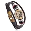 Bracciale Spirit Yinyang Braccialetti in pelle multistrato Moda Donna Uomo Braccialetti Gioielli di moda Will e Sandy