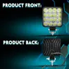 Lampada da lavoro a LED per auto da 48 W Lampada da lavoro Flood Spot Combo Lampade ATV Offroad SUV Camion 12 V 24 V Barra di illuminazione Lampada Faretto Modificato Hea3573284