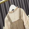 2020 automne enfants robes pour filles mignon Plaid fête d'anniversaire robe enfant en bas âge fille vêtements 1-4 ans Vestidos bébé fille vêtements Q0716