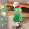 Christmas Dogs Koszulki Pet Odzież Dog Odzież Miękkie Oddychające Szczeniaka Koszula Drukowane Zwierzęta Koszulka Cat Odzież Dla Małych Doggy Cosplay Santa Claus Snowman XS A58