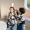 MILANCEL Automne Enfants Chemises À Manches Longues Imprimé Panda Mignon 210713