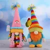 DHL Rainbow Dwarf Toy Fairy Rudolph Faceless Doll Cute Colorful Dolls Window Decoration Ornaments Valentine's Day Christmas Gifts
