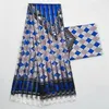 Satynowy satynowy tkaninę w stylu Ghany z wstążką organza i satynową afrykańską projekt wosku 3PCS dla DHL T200817