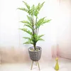 75CM-125CM Artificial Large Rare Palm Tree Green Realistic Tropical Plants Indoor Plastic el Office Home Decor Accessories 211104