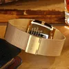 WWOOR Luxury Gold Watches For Men Square Quartz Watch Slim Steel Mesh Waterproof Date Wrist Watch Men Top Gift Relogio Masculino 210310