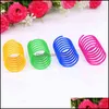 Cat Toys Supplies Pet Home & Garden 4 Pcs Plastic Colorf Spring Cats Toy Interactive Play Springs Kitten Jum Training Durable Wzg 0797 Drop
