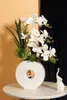 Dekorativa Blommor Kransar Heminredning Konstgjorda Tulpaner Butterfly Orchid Magnolia Silk Blomma Simulering Tulpan Inomhus Dekoration Ornament