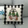 45x45 CM Christmas Pillow Case Pokrywa Wesołych Świąt Plaid Rzuć Poduszki Pokrywa Xmas Drzewo Elk Samochód Sofa Poduszki Dekoracji Home Decoration XVT1161