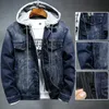 Men's Jackets 2022 Men Black/blue Winter Jean Outerwear Warm Denim Coats Liner Thicker Wool Large Size M-4XL