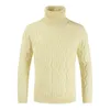 Mäns Tröjor S-3XL Stora och Tall Size Mens Jumpers Slim Fit Turtleneck Twisted Strikked Pullover Streetwear Classic Christmas Sweater Män