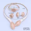 New Indian Jewelry Set Multicolor Bridal Wedding Crystal Dubai Jewellry Sets for Women Necklace Earrings Bracelet Ring