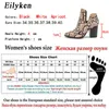 Eilyken دراجة نارية Western Western Cowboy Boots Women Animal Snake Pattern Pu Leather High Cheels High Clies on Cowgirl Booties Onkle Bootas Y0914