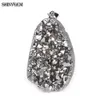 Shinygem Sparkling Natural Chakra Opal Pendants Multi Druzy Crystal Stone Starms Jewelry Making 5pcs عشوائي إرسال G092732