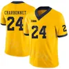 Chen37 Homme Femme Enfants NCAA Football College 24 Zach Charbonne Jersey Michigan Wolverines 2 Shea Patterson 25 Hassan Haskins Ronnie Bell Tru Wilson