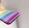 Модный градиент Rainbow Phone Case для iPhone11 11Pro SE XR XS X XS MAX 7 8 плюс силиконовый телефон задняя крышка телефона мягкая оболочка