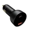 baseus 100W 2port USB PD QC30 CAR CHARGER ADAPTER 100W USBC PD 30W QC30サポートAFC FCP SCP PPS高速充電8882660