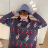Женские свитера Сладкий клубничный свитер Женщины зимний уродливый рождественский вязаный женский девшом корейский японский пуловер каваии