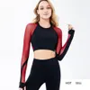 Yoga Shirts Tops Gym Breathable Women Full Thin Sleeve Sportswear Quick-drying Running