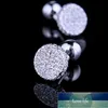 manschettknappar för smycken skjorta herrmode Märke Crystal Manschettknapp grossist Button Hög kvalitet Bröllopsgäster