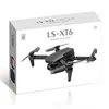 LSRC LS-XT6 DRONO 4K HD Dual Lens Mini Drone WiFi 1080p Transmissão em tempo real FPV Câmeras dobráveis RC Quadcopt 2811