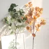 Decorative Flowers & Wreaths 84cm Latex Watercress Plant Milan Leaf Artificial Flower Decor Home Garden DIY Wedding Christmas Wall Material