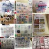 30 galler Klar plastförvaringslåda för leksaker Ringar Smycken Display Organiserare Makeup Case Craft Holder Container Porta Joias 220212