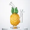 Heady Glass Bong Recycler Ghohdah Pineapple Shapeバブラーウォーターパイプ14mmメスのジョイントオイルダブリグパーコパーコレーター7インチボンとファンネルボウル喫煙アクセサリー