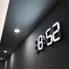 Autres horloges accessoires 3D LED horloge murale moderne alarme numérique affichage maison cuisine bureau Table bureau nuit 24 ou 12 heures