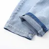 Baby Letter Jeans Spring Barnkläder Kids Big Pocket Demi Byxor med bälte Tonåringar Casual Loose Byxor för pojkar 210529