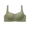 Seamless Bra Wire Free Brassiere Top Natural Rubber Pad Women's Underwear Sexiga Intimates Kvinnors Underkläder Underkläder Sleepwears 210623