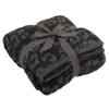 Dreams Blanket Top vender Soft 100% poliéster Microfiber Feather Yarn Leopard Zebra Jacquard Knit Throw Planta
