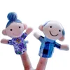 6 sztuk / partia Finger Finger Palnik Mini Pluszowe Baby Toy Boys Girls Finger Puppet Historia Edukacyjna Ręcznie Puppet Cloth Doll Zabawki